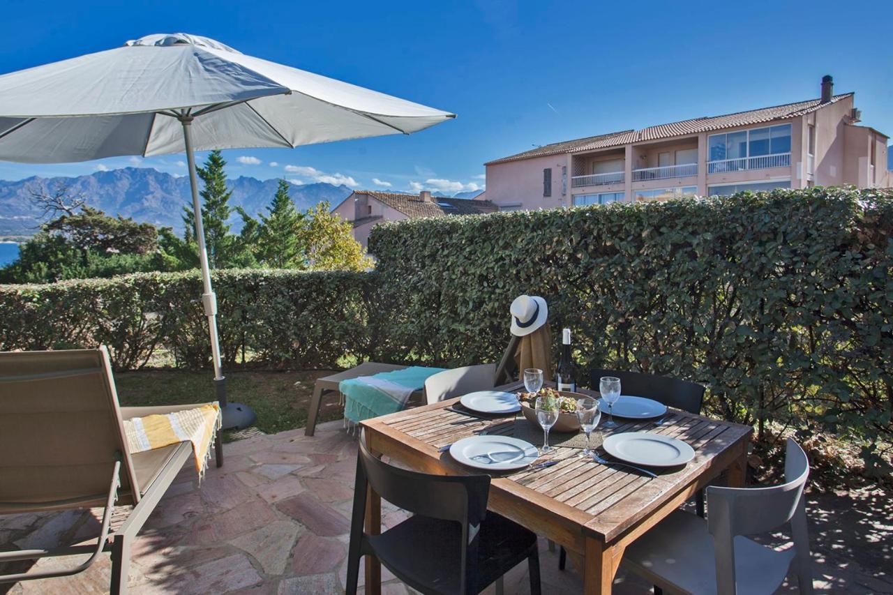 Mare Appart Avec Jardin Et Bbq Vue Mer Et Montagne Plage Et Port A 2 Pas Calvi  Zewnętrze zdjęcie